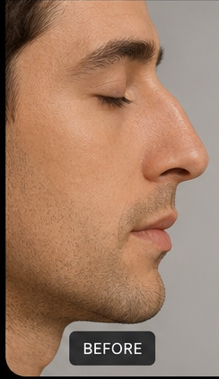 Nose Contouring before