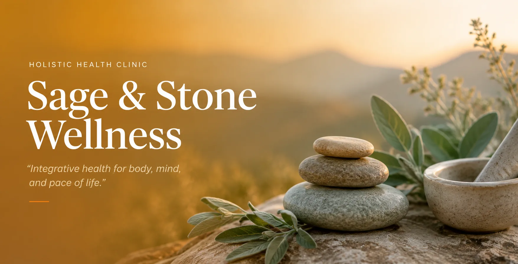 Sage & Stone Wellness — hero